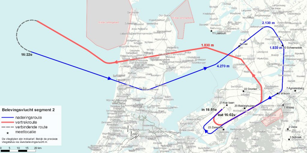 NH Vliegroutes Lelystad airport